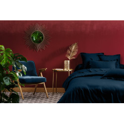 Parure de draps 4 pièces 100% "Satin de coton Peigné" / 80 fils /cm² pour lit 140 x 190 cm