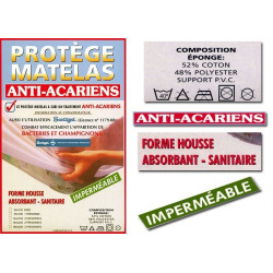 Protège matelas imperméable 90 x 190 cm