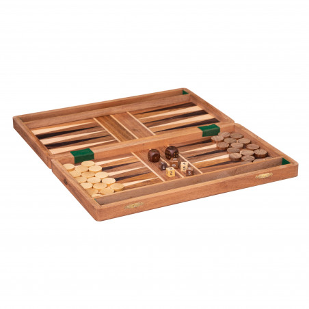 Jeu backgammon en bois 36 x 40,5 cm Atmosphera