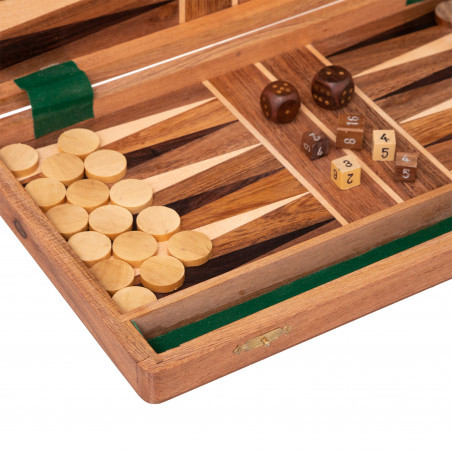 Jeu backgammon en bois 36 x 40,5 cm Atmosphera