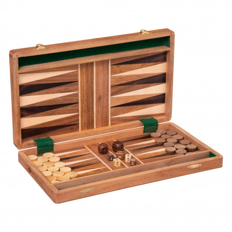 Jeu backgammon en bois 36 x 40,5 cm Atmosphera