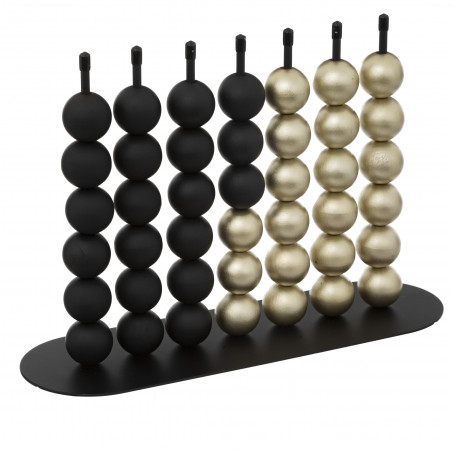 Jeu puissance 4 "Soul" résine et bois noir 38 x 26 cm Atmosphera