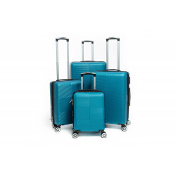 Lot de 4 Valises extensibles ABS rigides + 30% de volume - Lys Paris