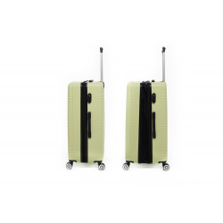 Lot de 4 Valises extensibles ABS rigides XXL + 30% de volume - Lys Paris