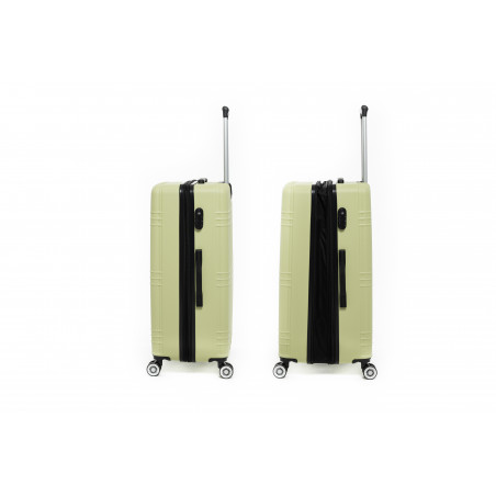 Lot de 4 Valises extensibles ABS rigides XXL + 30% de volume - Lys Paris