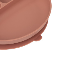 Ensemble 4 pièces repas silicone "Terracotta" pour bébé Atmosphera