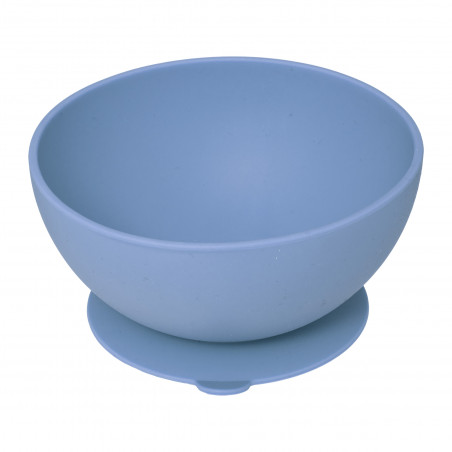 Ensemble 4 pièces repas silicone "Bleu" pour bébé Atmosphera