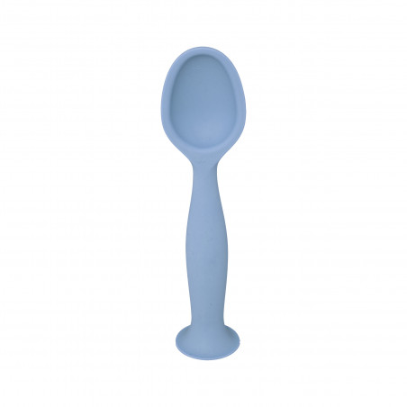 Ensemble 4 pièces repas silicone "Bleu" pour bébé Atmosphera