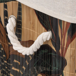 Panier à linge Bambou "Blackflora" ou "Palawan" 60 litres Atmosphéra