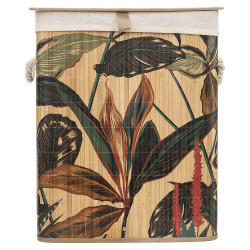 Panier à linge Bambou "Blackflora" ou "Palawan" 60 litres Atmosphéra