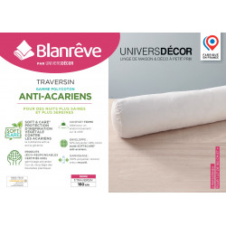 Polochon lit 160 x 200 cm Gamme Polycoton "Confort" traité Anti Acarien Soft & care Blanrêve