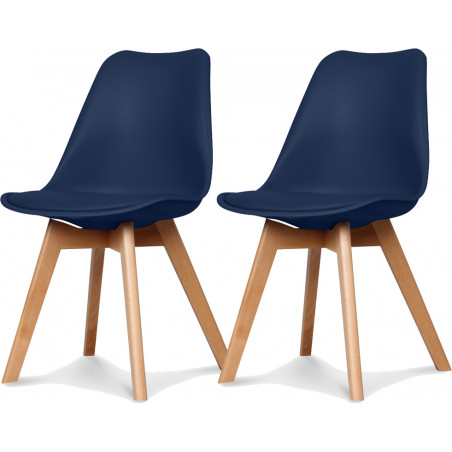 Lot de 2 chaises style scandinave "Scandy" Opjet