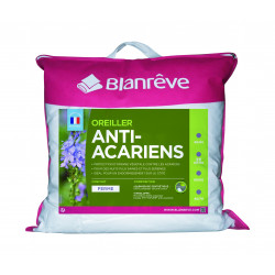 Lot de 2 oreillers anti-acariens 60 x 60 cm PHYTOPURE