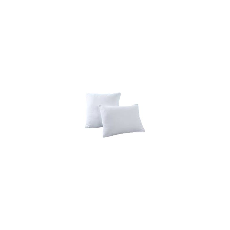Lot de 2 protèges taies flanelle 50 x 70 cm / 100% Coton