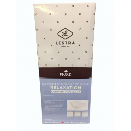 Surmatelas Lestra Fjord à mémoire de forme 80 x 200 cm Lestra