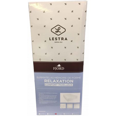 Surmatelas Lestra Fjord à mémoire de forme 140 x 190 cm Lestra