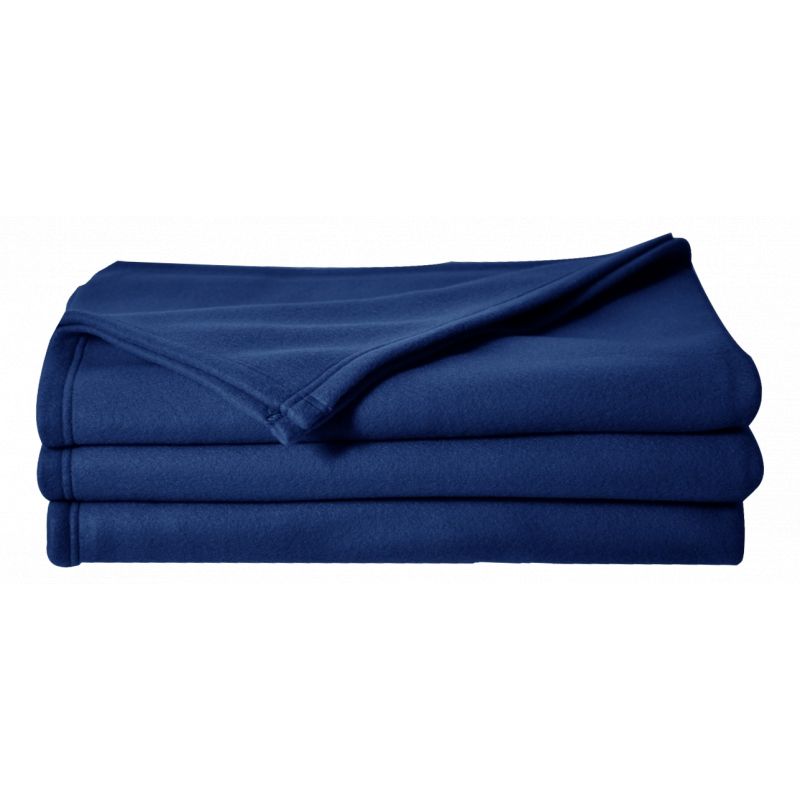 Couverture polaire  220 x 240 cm marine