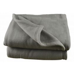 Couverture polaire  220 x 240 cm acier