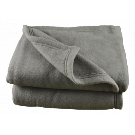 Couverture polaire  220 x 240 cm acier