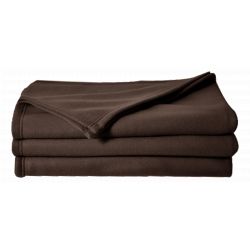 Couverture polaire 150 x 220 cm chocolat