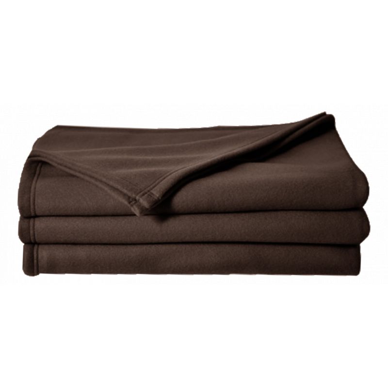 Couverture polaire 150 x 220 cm chocolat