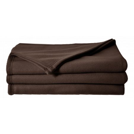 Couverture polaire 150 x 220 cm chocolat