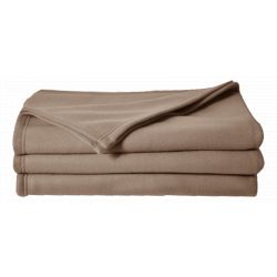 Couverture polaire  220 x 240 cm taupe