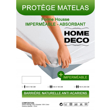 Protège matelas imperméables, absorbant et anti-acariens 60 x120 cm