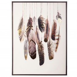 Toile plumes 50 x 70 cm Atmosphera
