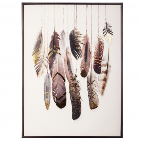 Toile plumes 50 x 70 cm Atmosphera