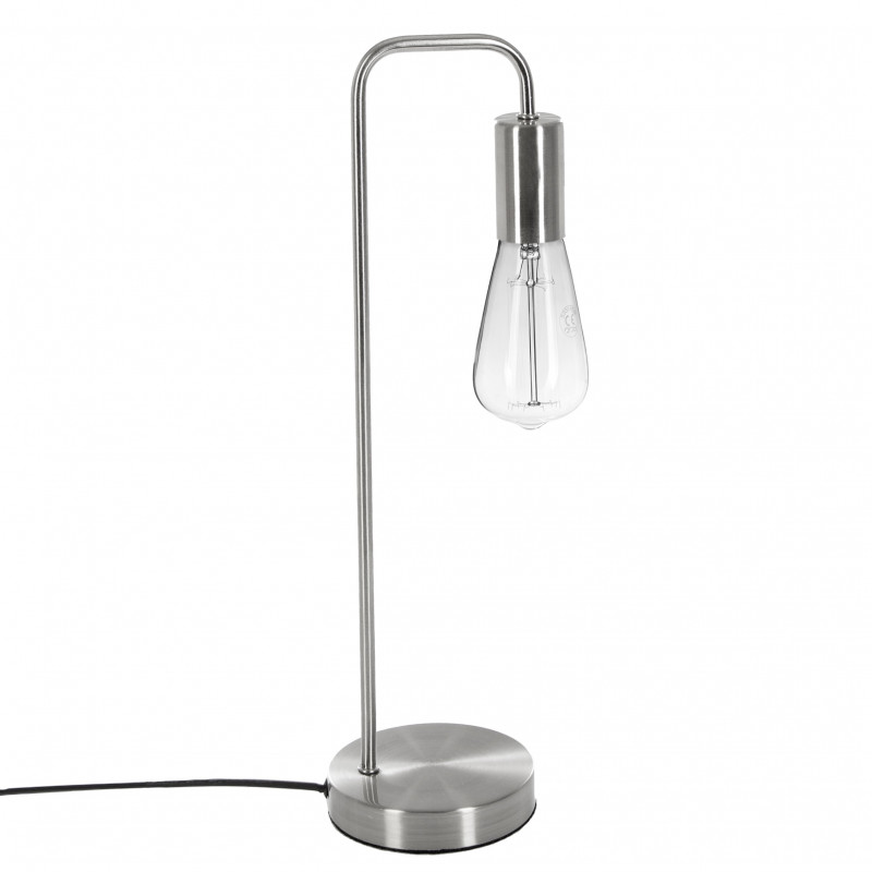 Lampe métal argent Keli