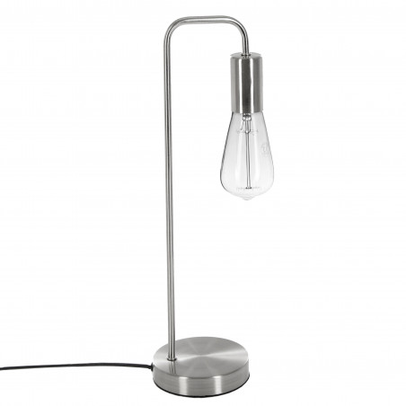 Lampe métal argent Keli
