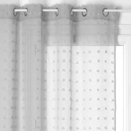 Voilage "Lily" gris 140 x 240 cm