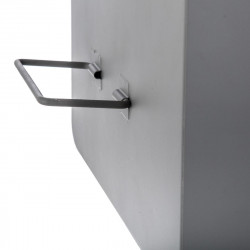 Lot de 2 cantines métal  gris Atmosphera