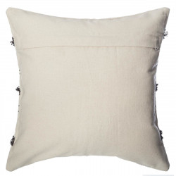 Housse coussin tuftee gris 40 x 40 cm