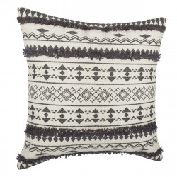 Housse coussin tuftee ethnique 40 x 40 cm