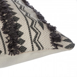 Housse coussin tuftee ethnique 40 x 40 cm