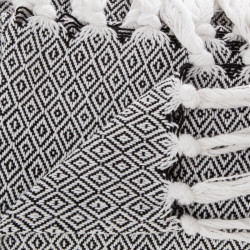 Plaid Nomade noir 125 x 150 cm