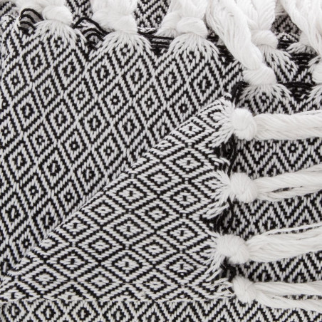 Plaid Nomade noir 125 x 150 cm