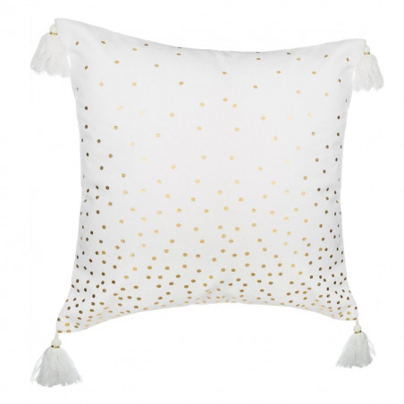 Housse coussin pois gold 40 x 40 cm