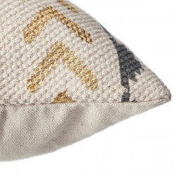 Housse de coussin or et gris Ethnique 40 x 40 cm