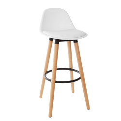 Tabouret bar déco Maxon blanc Atmosphera