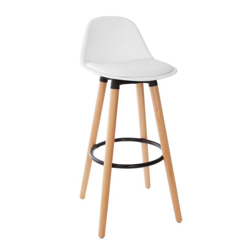 Tabouret bar déco Maxon blanc Atmosphera