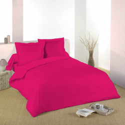 Housse de couette Fushia 240 x 220 cm / 100% Coton / 57 Fils/cm² pour lit 2 places