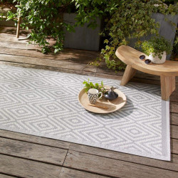 Tapis d'extérieur géométrique 90 x 180 cm