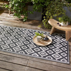 Tapis d'extérieur géométrique 90 x 180 cm