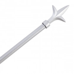 Tringle métal moderne 120 à 210 cm avec enbouts déco fleur de lys
