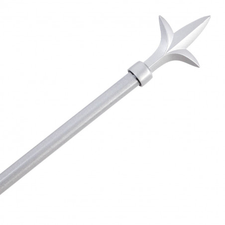 Tringle métal moderne 120 à 210 cm avec enbouts déco fleur de lys